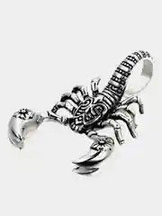 Белый scorpio подвеска на вощеном шнуре