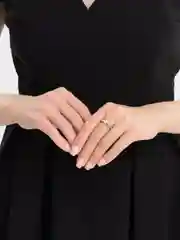 Медный кольцо обручальное с камнем, двойное, с восьмеркой
