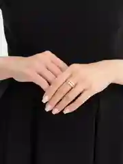 Двойное кольцо с фианитами