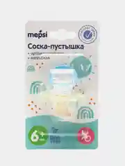 Соска-пустышка латексная ортодонтическая Mepsi, 6+мес, 0378