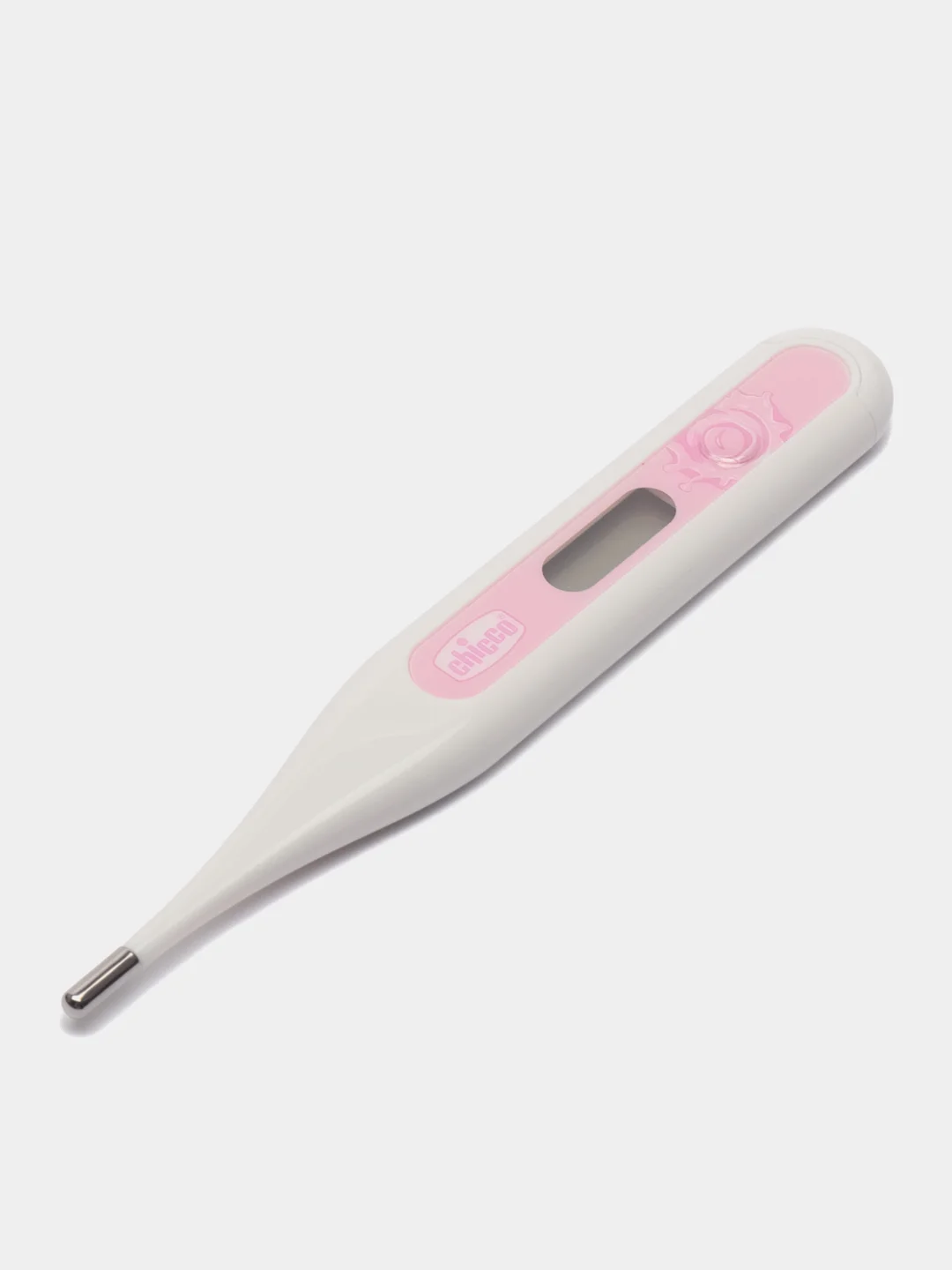 Розовый chicco термометр педиатрический DigiBaby 3 в 1, цифровой, в футляре, 0 мес