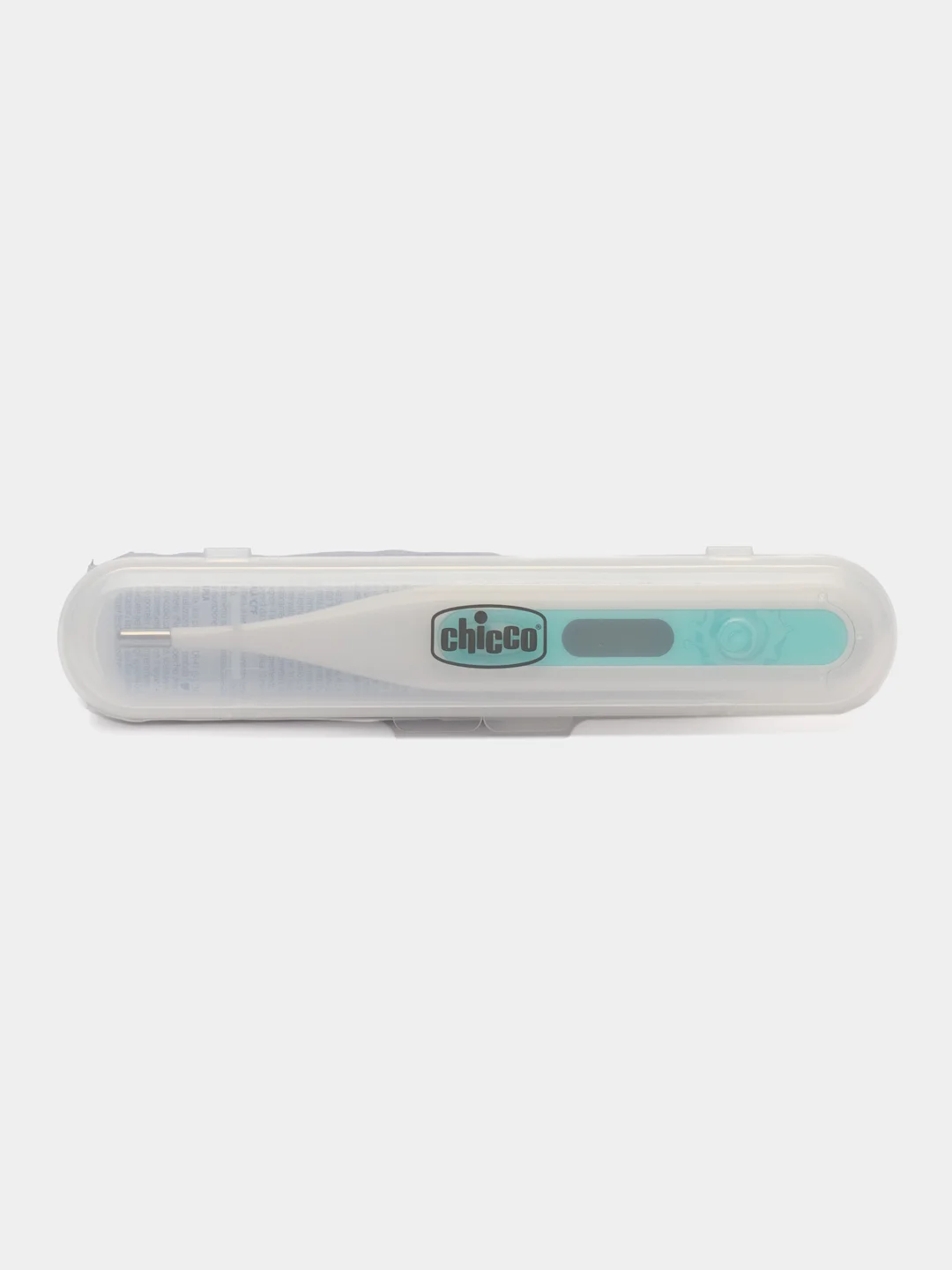 Бирюзовый chicco термометр педиатрический DigiBaby 3 в 1, цифровой, в футляре, 0 мес