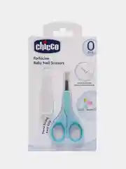 CHICCO Ножницы детск., из нерж. стали, с закругл.концами, голуб., 0 мес. +