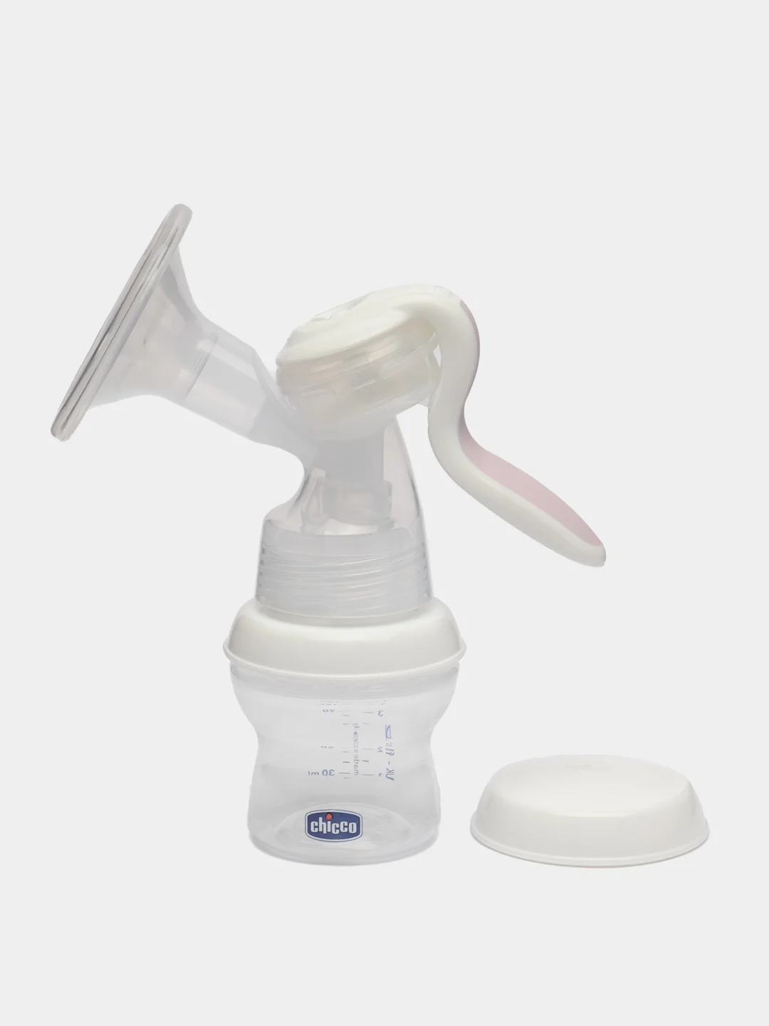 Chicco молокоотсос ручной, с бутылочкой, Natural Feeling, без соски