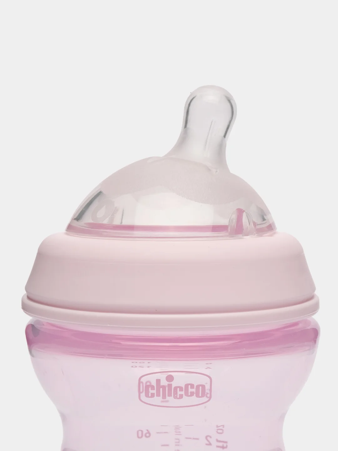 Бутылочка Chicco Natural Feeling, 0 мес, с силиконовой соско, флексорами, 150 мл, розовая