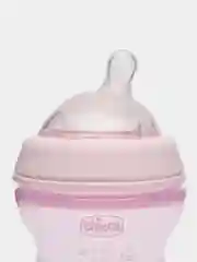 Бутылочка Chicco Natural Feeling, 0 мес, с силиконовой соско, флексорами, 150 мл, розовая