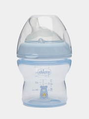 Бутылочка CHICCO Natural Feeling,0мес.+, сил. соска с флексорами, 150 мл, голубая