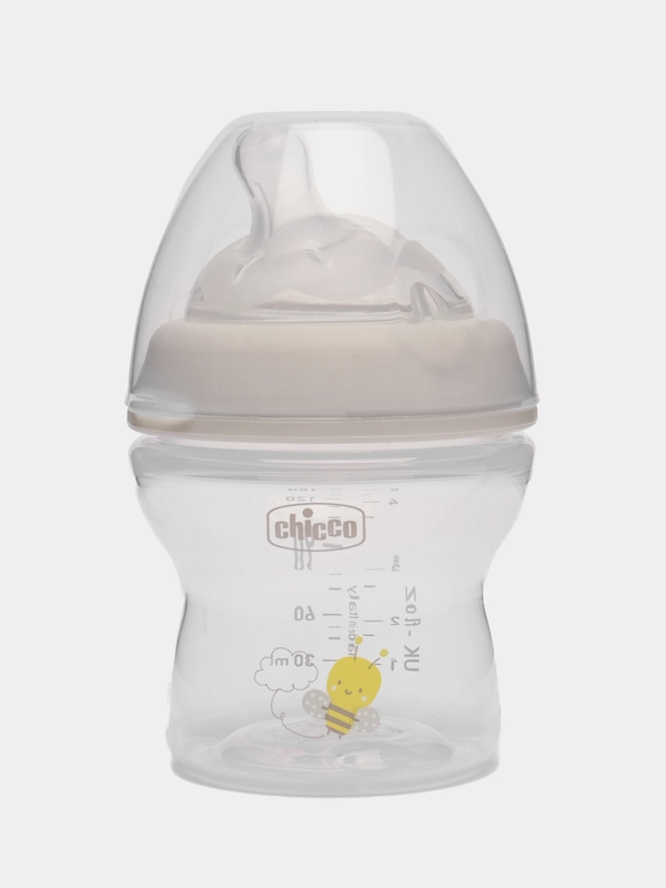 Бутылочка CHICCCO Natural Feeling, 0 мес.+, сил.соска с флексорами, 150 мл