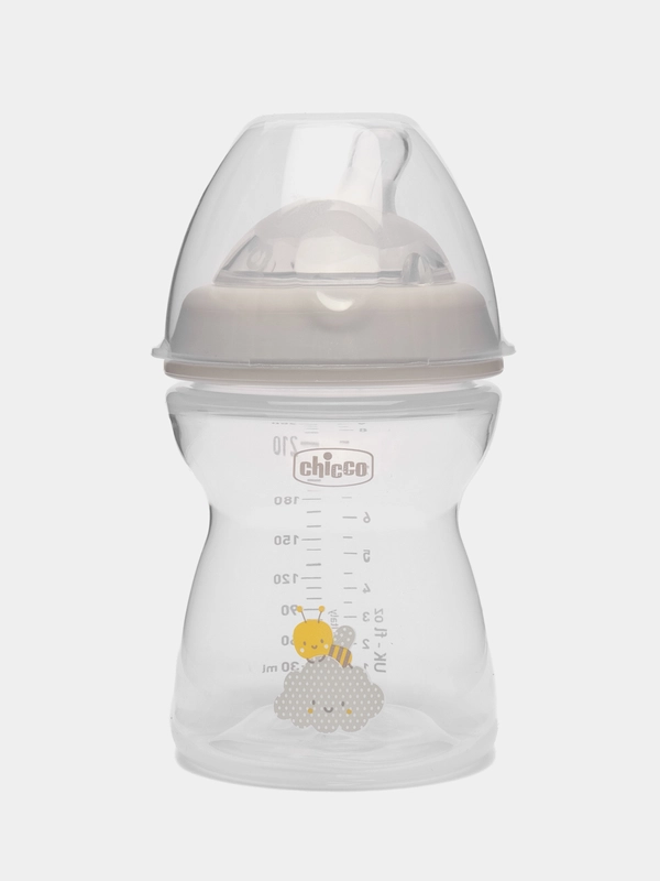 Бутылочка CHICCO Natural Feeling,2мес.+,сил.соска с флексорами,250мл