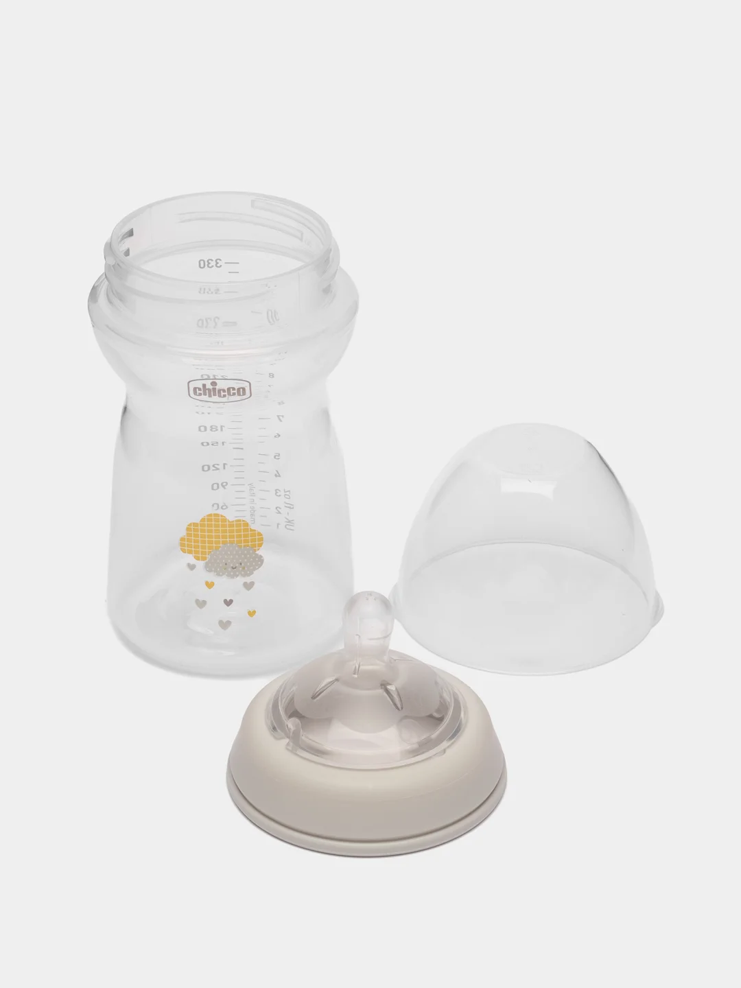 Бутылочка CHICCO Natural Feeling, 6 мес. +, сил.соска с флексорами, 330 мл
