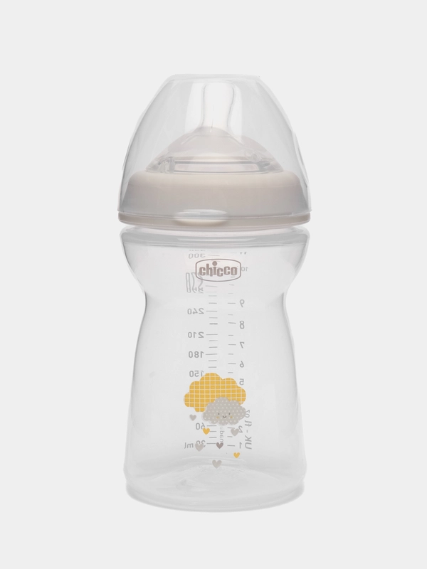 Бутылочка CHICCO Natural Feeling, 6 мес. +, сил.соска с флексорами, 330 мл