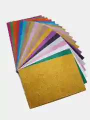 Фоамиран глиттерный для творчества, 20*30 см, 2 мм