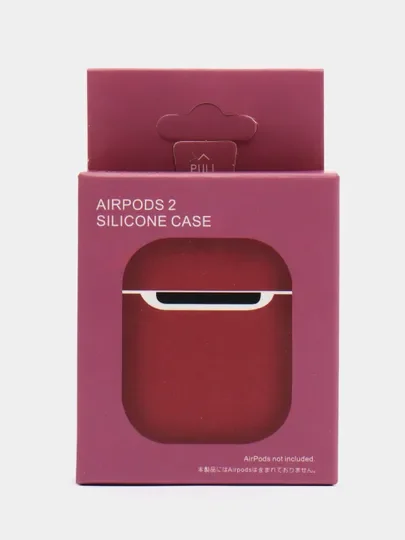 Алый силиконовый чехол для наушников AirPods 2, 3, Pro, Pro 2