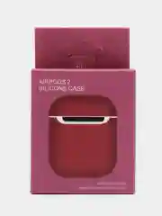 Алый силиконовый чехол для наушников AirPods 2, 3, Pro, Pro 2
