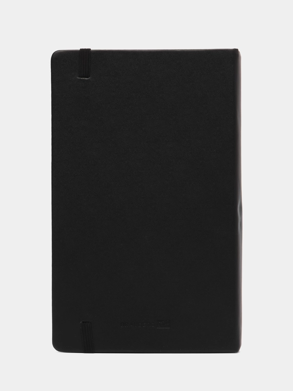 Скетчбук, слоновая кость 140г/м 130х210мм, 80л, КОЖЗАМ, резинка, BRAUBERG ARTCL, черный
