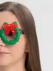 Зеленый новогодние очки снеговик, дед мороз, новый год, олень, елка новогодний костюм аксессуары