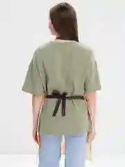 Коралловый меланж фартук водонепроницаемый кухонный , фартук для кухни. Фартук грязеотталкивающий