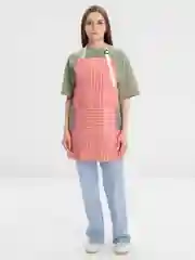 Красный фартук кухонный, влагостойкий, с полотенцем для рук