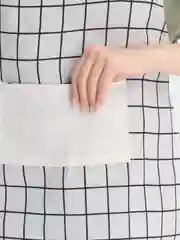 Белый фартук хлопковый кухонный