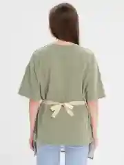 Белый фартук кухонный, с кармашком