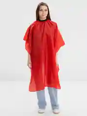 Красный пеньюар парикмахерский для стрижки, базовый