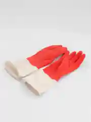 Красный перчатки хозяйственные BICOLOR из натурального латекса, для уборки, размер: S, M, L, XL