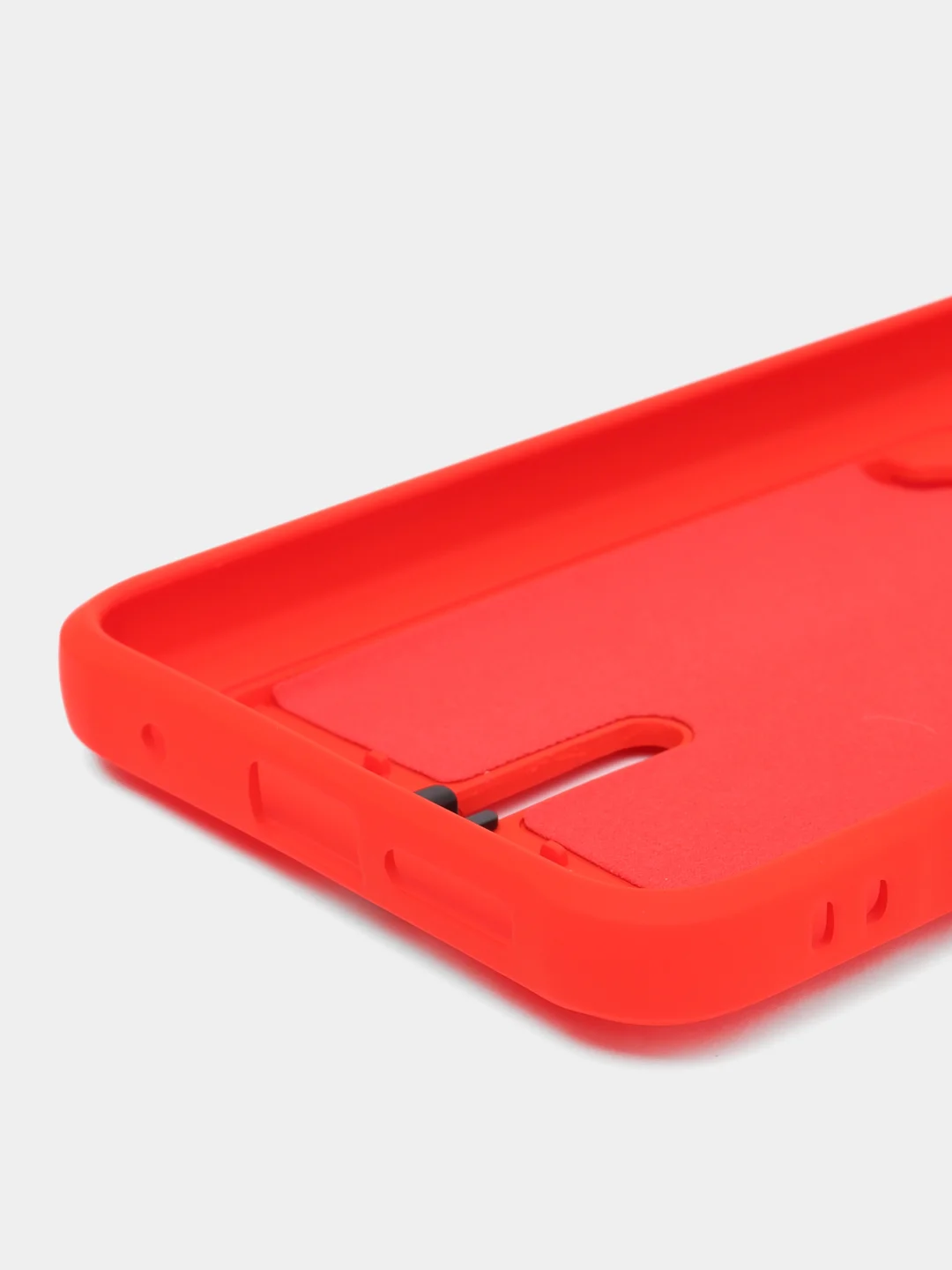 Красный чехол для Xiaomi Redmi Note 12S (Сяоми Редми Ноут 12С), с карманом для карт
