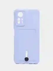 Лавандовый чехол для Xiaomi Redmi Note 12S (Сяоми Редми Ноут 12С), с карманом для карт