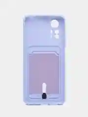Лавандовый чехол для Xiaomi Redmi Note 12S (Сяоми Редми Ноут 12С), с карманом для карт