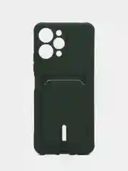 Зеленый чехол для Xiaomi Redmi 12 (Сяоми Редми 12), с карманом для карт