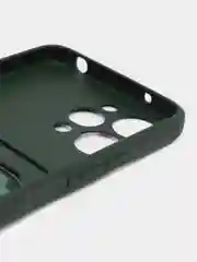 Зеленый чехол для Xiaomi Redmi 12 (Сяоми Редми 12), с карманом для карт