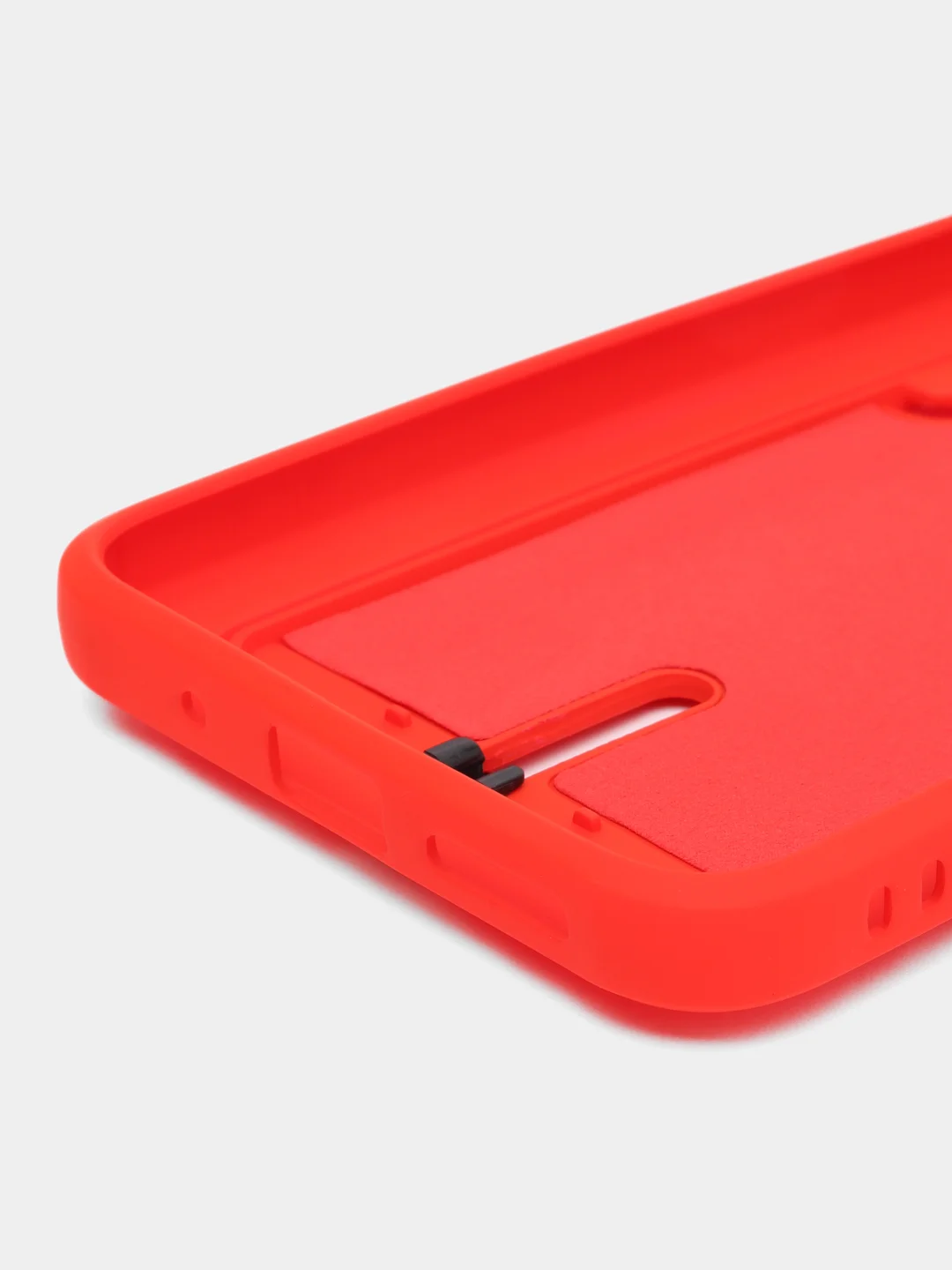 Красный чехол для Xiaomi Redmi 12 (Сяоми Редми 12), с карманом для карт