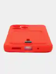 Красный чехол для Xiaomi Redmi 12 (Сяоми Редми 12), с карманом для карт