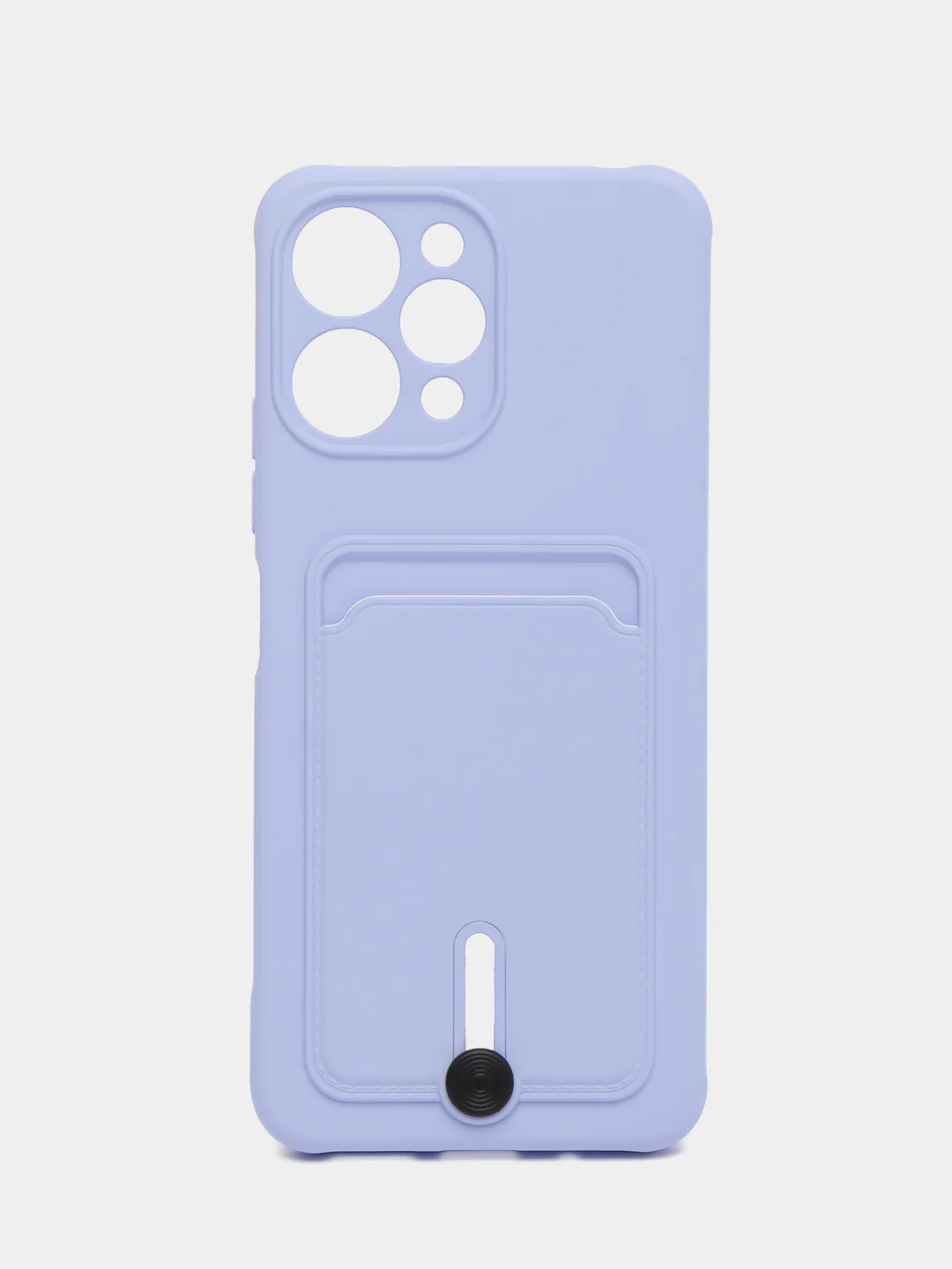 Лавандовый чехол для Xiaomi Redmi 12 (Сяоми Редми 12), с карманом для карт