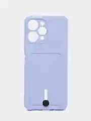 Лавандовый чехол для Xiaomi Redmi 12 (Сяоми Редми 12), с карманом для карт