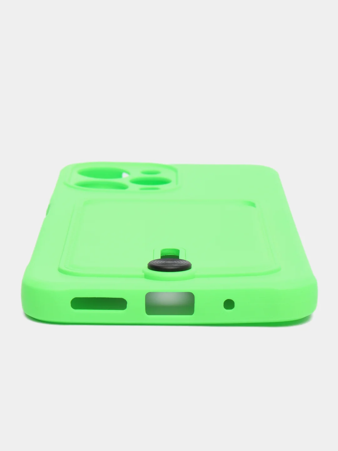 Лайм чехол для Xiaomi Redmi 12 (Сяоми Редми 12), с карманом для карт