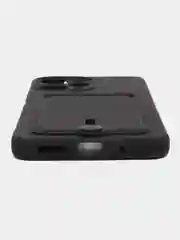 Черный чехол для Xiaomi Redmi 12 (Сяоми Редми 12), с карманом для карт