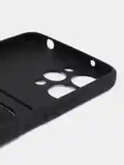 Черный чехол для Xiaomi Redmi 12 (Сяоми Редми 12), с карманом для карт