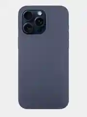 Темно-синий чехол на Apple iPhone 15, 14, Pro, Max, Plus силиконовый BROSCORP мягкая подкладка микрофибра