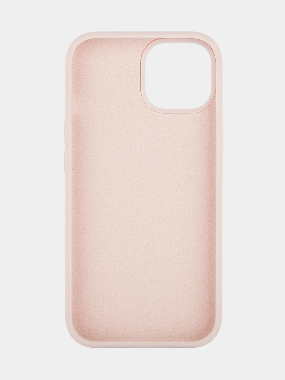 Пудровый чехол на Apple iPhone 15, 14, Pro, Max, Plus силиконовый BROSCORP мягкая подкладка микрофибра