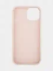 Пудровый чехол на Apple iPhone 15, 14, Pro, Max, Plus силиконовый BROSCORP мягкая подкладка микрофибра