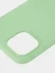 Зеленый чехол на Apple iPhone 15, 14, Pro, Max, Plus силиконовый BROSCORP мягкая подкладка микрофибра