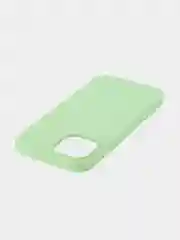 Зеленый чехол на Apple iPhone 15, 14, Pro, Max, Plus силиконовый BROSCORP мягкая подкладка микрофибра