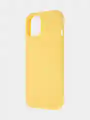 Желтый чехол на Apple iPhone 15, 14, Pro, Max, Plus силиконовый BROSCORP мягкая подкладка микрофибра