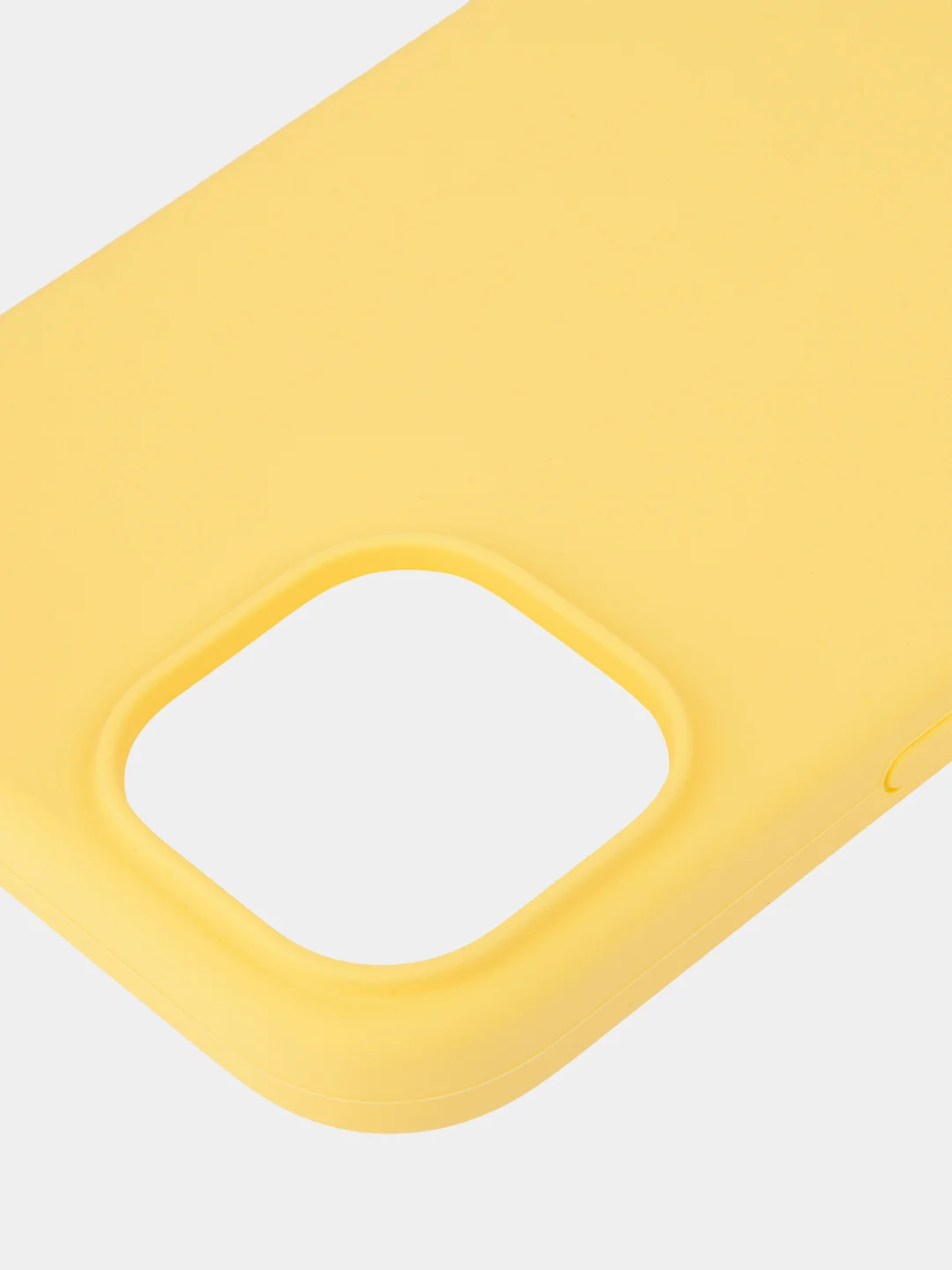 Желтый чехол на Apple iPhone 15, 14, Pro, Max, Plus силиконовый BROSCORP мягкая подкладка микрофибра