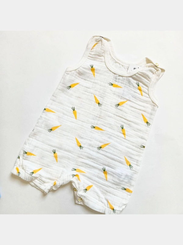 Боди песочник хлопковый для девочек Kidaxi baby