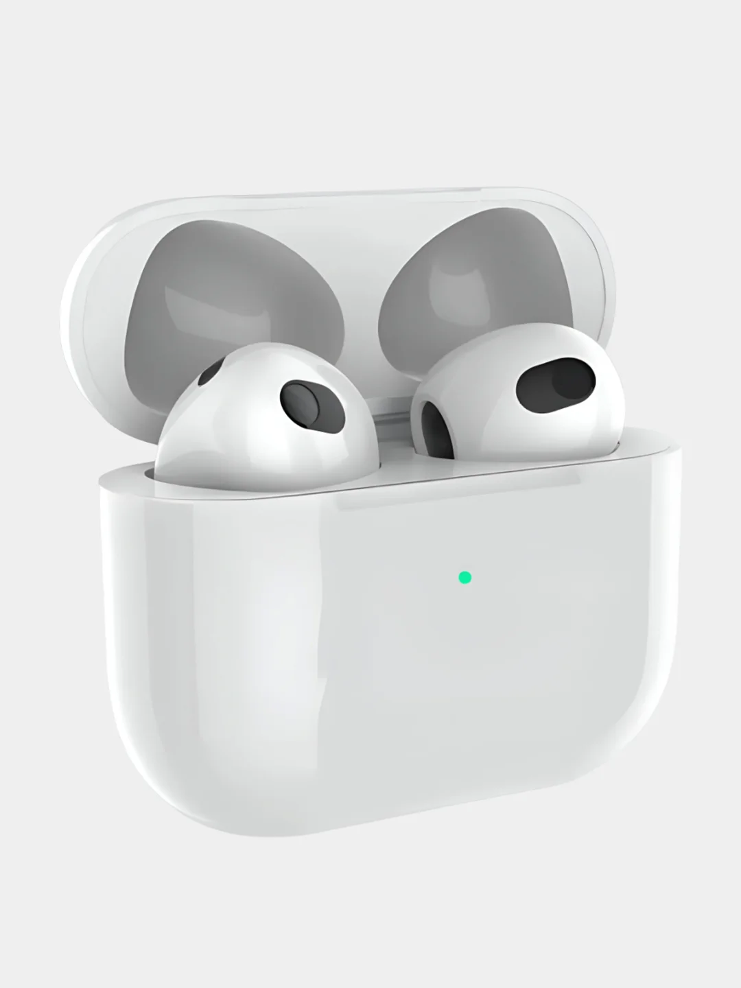 Белый беспроводные наушники с микрофоном Deppa Air Nova, TWS, Bt 5.1, с беспроводной зарядкой