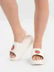 Белый сланцы женские с клубникой, раз ряд 36-40