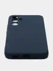 Синий меланж чехол для Samsung A24, A34, A54 с защитой камеры, Самсунг