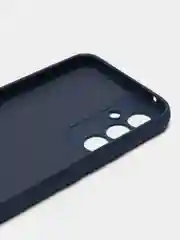 Синий меланж чехол для Samsung A24, A34, A54 с защитой камеры, Самсунг